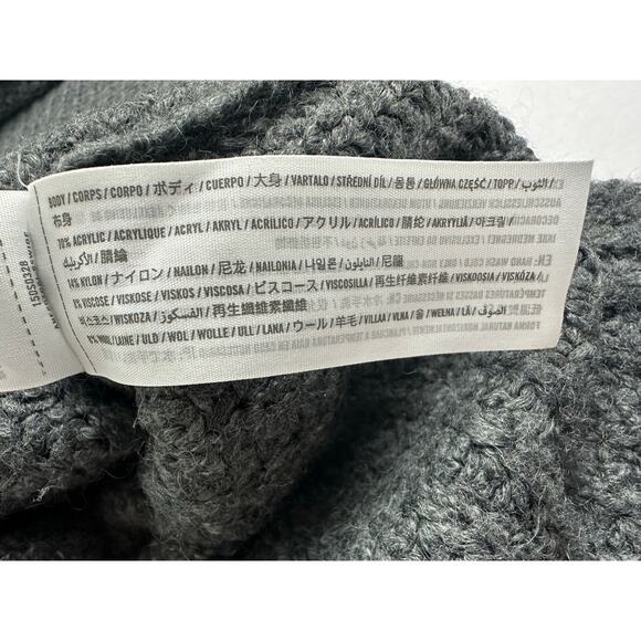 Abercrombie & Fitch Size Medium Gray Turtleneck Tunic Sweater Wool Blend Women's - Picture 8 of 10